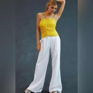 Anthropologie | Pilcro | NWT! | Yellow Halter Tank Crop Top